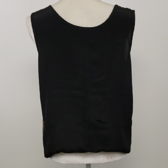 Vintage Petite Impressions Gold Black Sequin Tank - Picture 3 of 10